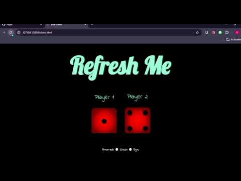 Simple Dice Game By JavaScript
