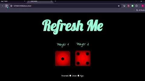 Simple Dice Game By JavaScript