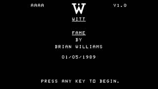 Fame (music demo) for the TI-99/4A
