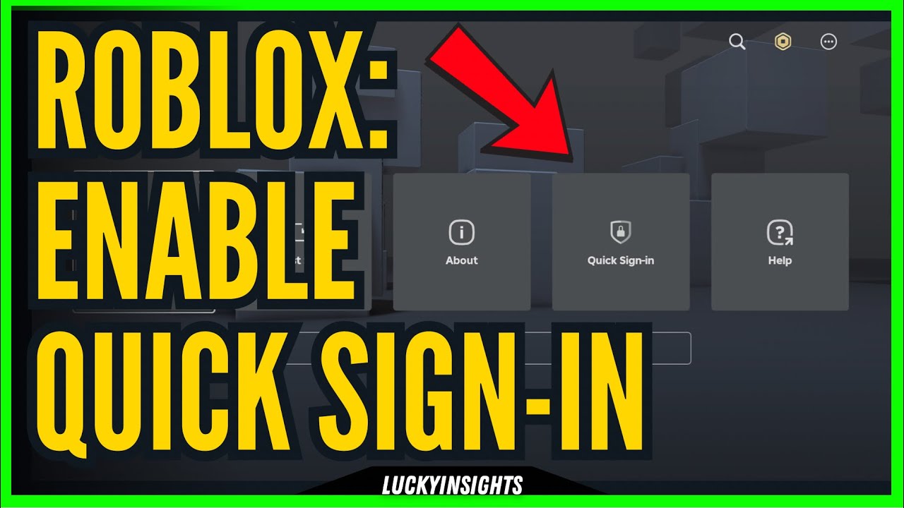 Roblox: How to Enable Quick-Sign in With Code Tutorial (Login With ...