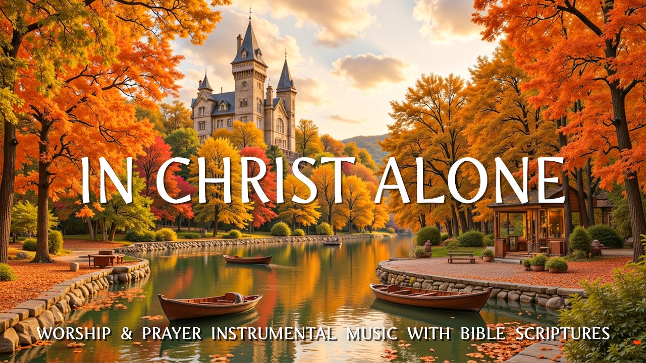 IN CHRIST ALONE: Peaceful Autumn Worship Piano Music 🍂 Inspiring Bible Verses That Change Lives