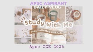 A day off in a life of an aspirant |APSC CCE 2026| #apsc #upscexam #civilservicemotivation#apsc2025