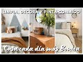 Limpio y arreglo los 3 cuartos de mi Casa 🧺🪿 Te enseño como pinte una Bolsa 🪻🌷🌻 Cocina fácil &amp; Vlog