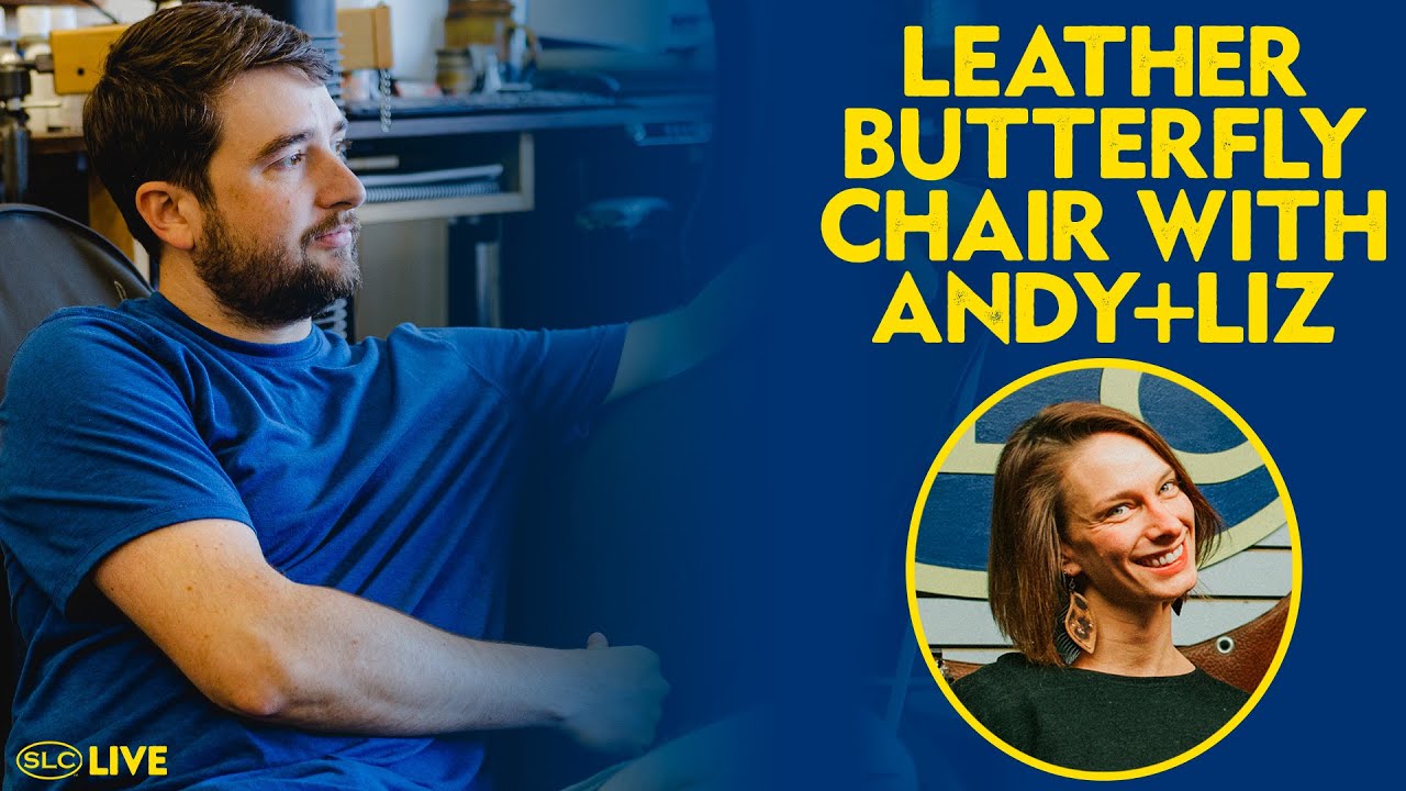 Leather Butterfly Chair with Andy + Liz YouTube