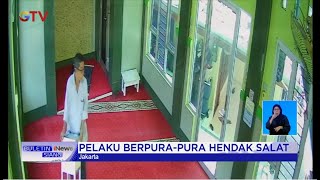 Pura-pura Hendak Salat, Pria Terekam CCTV Curi Kotak Amal Masjid #BuletiniNewsSiang 7/10