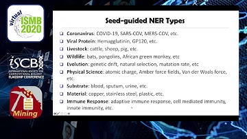 Comprehensive Named Entity Recognition on CORD-19 with... - Xuan Wang - Text Mining - ISMB 2020