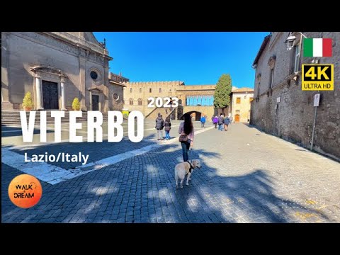 [Viterbo 2023] 4K Walking Tour | Italy Lazio| the City of the Popes