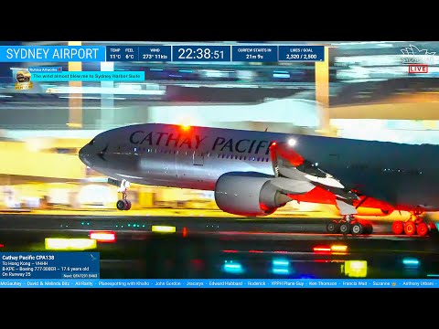 馃敶 NIGHT Plane-Spotting at Sydney Airport SYD with Kurt 馃敶