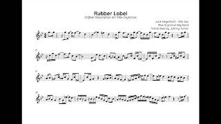 Jack Degenhart Alto Sax Solo Transcription - Rubber Label