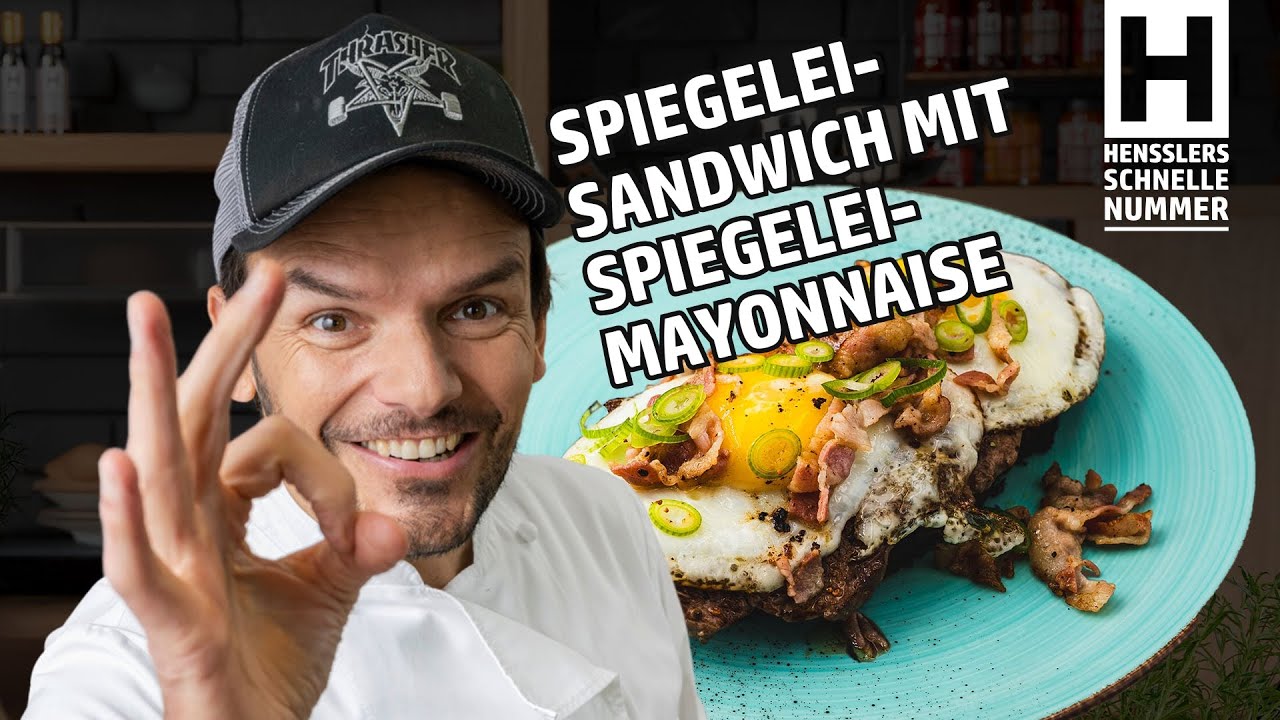 Schnelles Spiegelei-Sandwich mit Spiegelei-Mayonnaise von Steffen Henssler