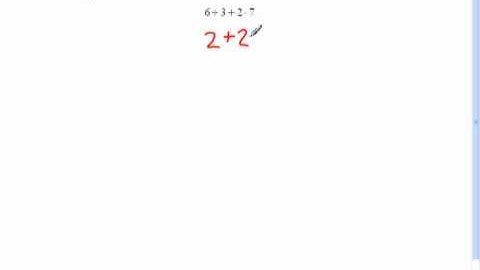 Algebra 1 Evaluate Expression using Order of Operations