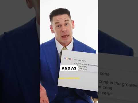 جون سينا يتحدث عن سبب كونه الأعظم على مر العصور