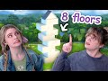Building an 8 floor home for 8 sims in the sims 4  growing together sponsored