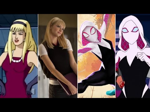 Эволюция Гвен Стейси (Гвен Паука) в мультфильмах и кино - YouTube