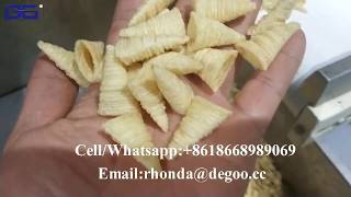 Crispy cone bugle chips machine twist chips equipment
