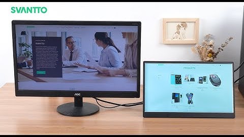 SVANTTO how to connect the monitor to the PC? IPM002 Portable Gaming Monitor