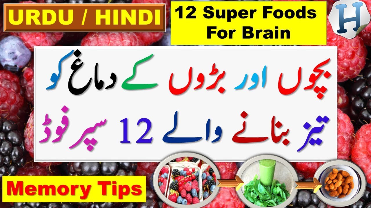 Best Foods for Brain Health and Memory (Urdu / Hindi)