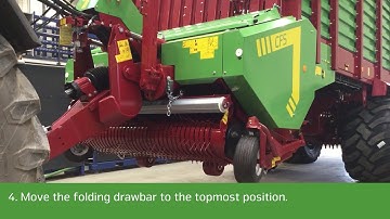 Strautmann tutorial - Calibration of folding drawbar sensor rotor loading wagon 220 11 EN