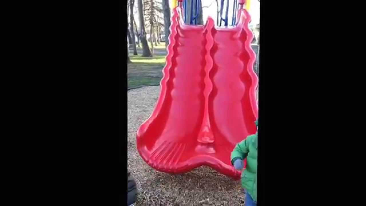 Bumpy Slide Race - YouTube
