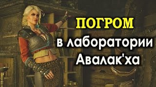 Цири и Геральт громят лабораторию Авалакха.