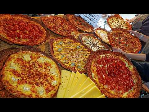 Sold Out Every Day! New York-style wood-fired cheese pizza / Korean street food