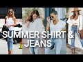Best Summer Shirt With Jeans!| how to Style Shirt with Jeans|Stylish Jeans and Shirt..