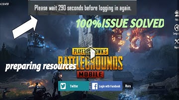 PUBG MOBILE NOT WORKING AFTER LOGIN PAGE- PREPARING RESOURCES -TRY LATER ALL SOLVED|GAMING WITH BABA