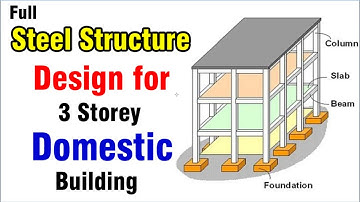 Full Steel Structure Design for 3 Storey Domestic Building