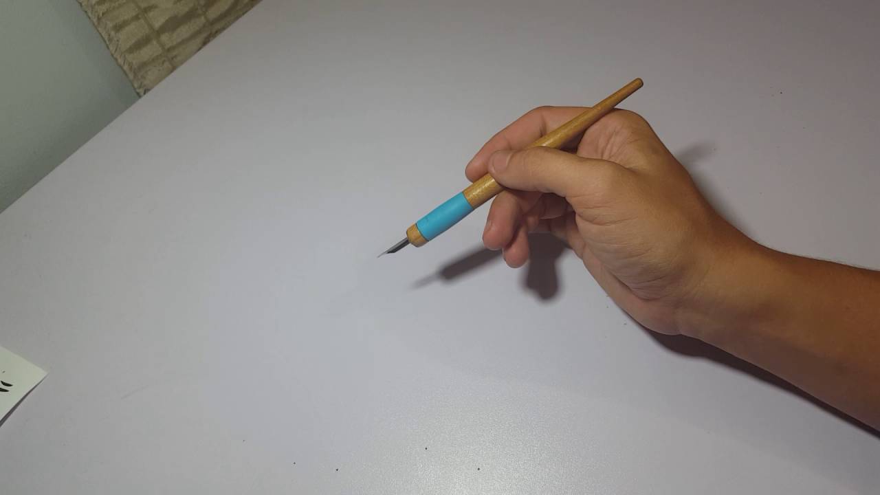 How to Hold a Dip Pen - n i j o m u