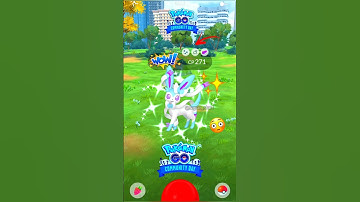 Getting Lucky With ✨Shiny Sylveon in Eevee Community day in pokémon go #soparstart #eevee #shorts