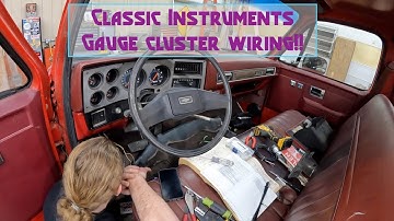 Wiring a Squarebody C10 for the Classic Instruments gauge cluster on an LS swap.