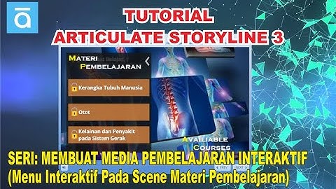 #5 Media Interaktif (Menu Interaktif pada Scene Materi Pembelajaran dengan Articulate Storyline 3.6)