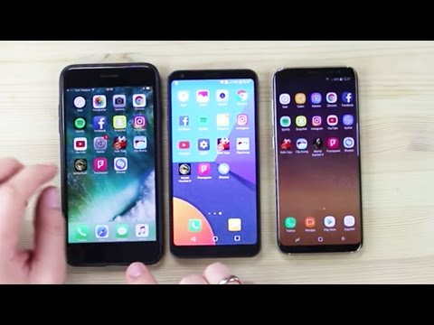 S8, iPhone 7 Plus ve LG G6 Hız Testi! (Amiral Gemileri Aynı Masada!)