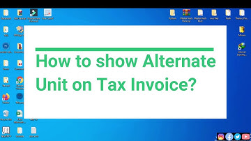 How to enable alternate unit tally ???