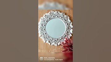 Espejos Macramé. instagram.com/bada_macrame