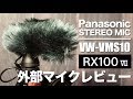 RX100M7の外部マイクに！Panasonicステレオマイク【VW-VMS10】