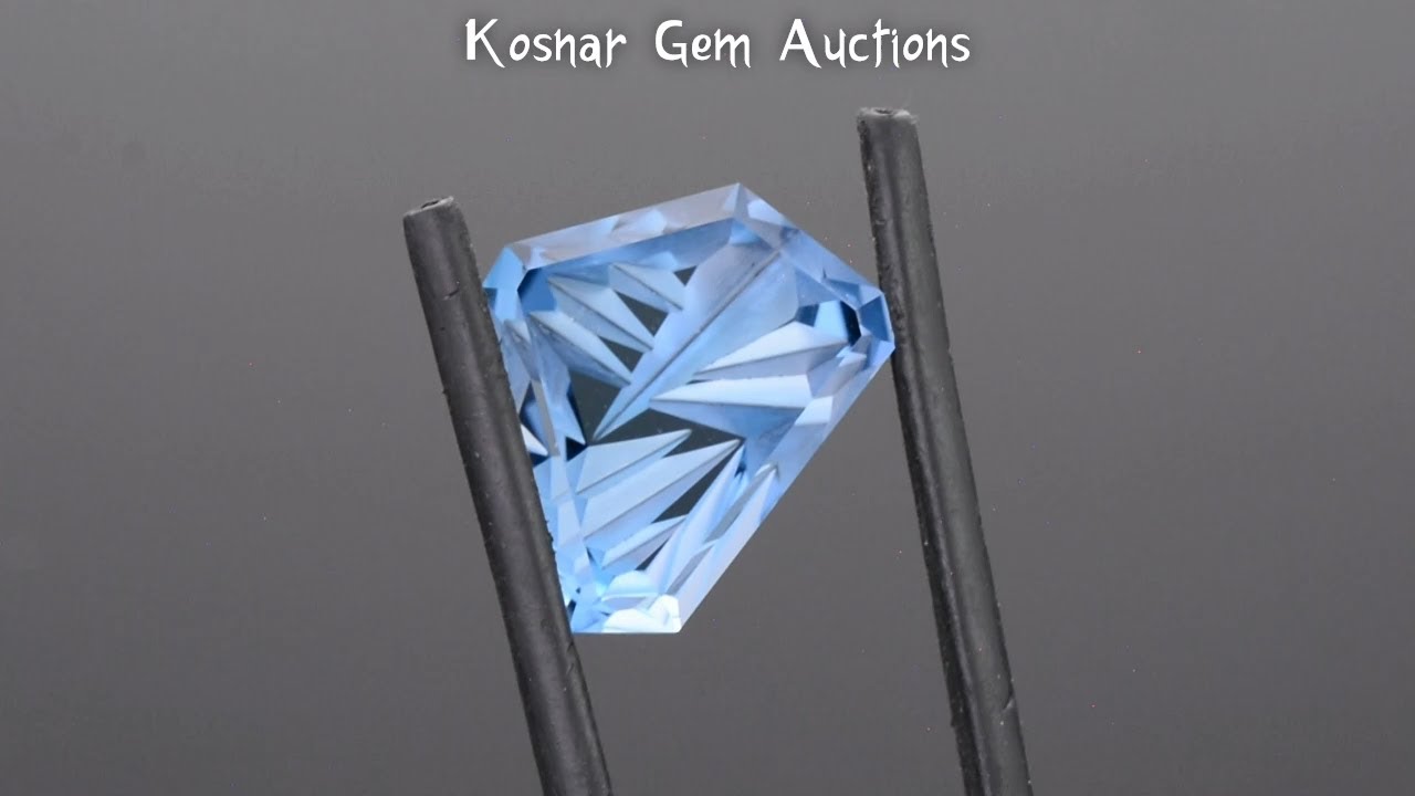 Custom Fantasy Ice Cave Brazilian Topaz Gemstone from KGC