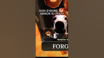 OMG 100X EYEORE Armor (SCAMMED) The Forge #roblox #theforge #shorts