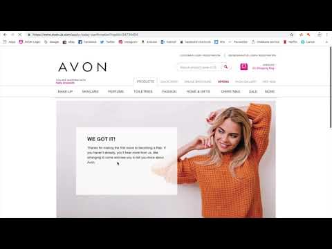 How to fill the Application form and complete registration as an Avon UK Representative