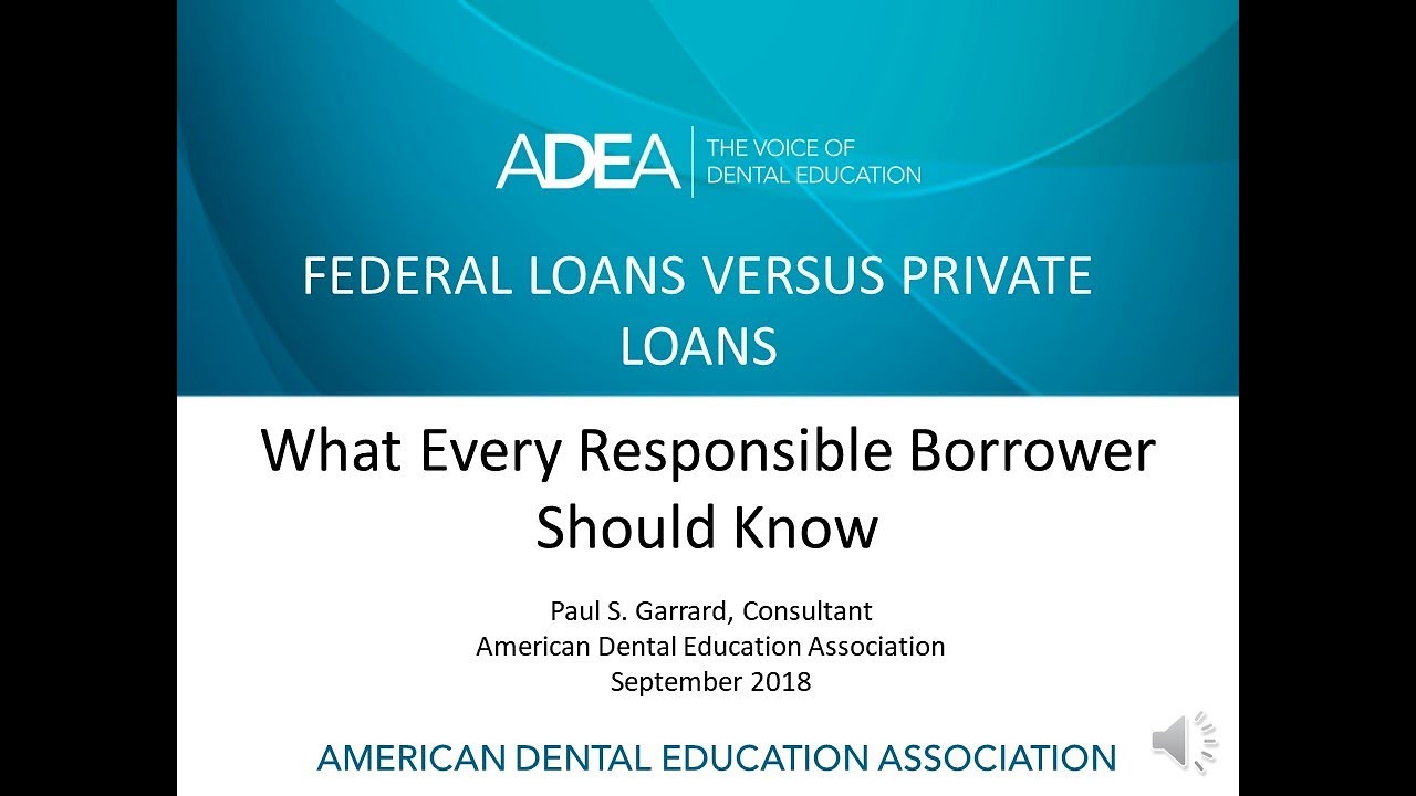 Federal Loans vs. Private Loans - 2018 Update - YouTube