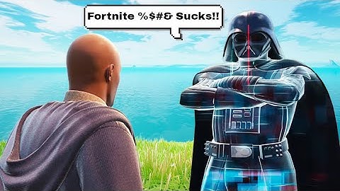 Ai Darth Vader in Fortnite is Out of Control....