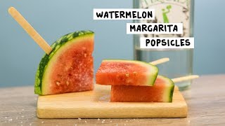 Watermelon Margarita Popsicles