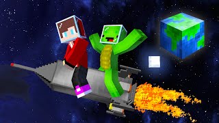 JJ and Mikey Save the Planet CHALLENGE in Minecraft / Maizen animation screenshot 5