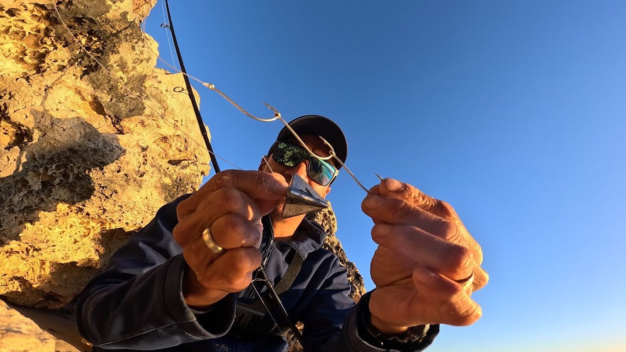 Рыбалка на пляже Перт на портного (обычное место ловли портного)