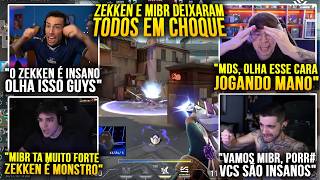 STREAMERS FICARAM EM CHOQUE COM JOGADAS INSANAS DO ZEKKEN E MIBR CONTRA A G2!