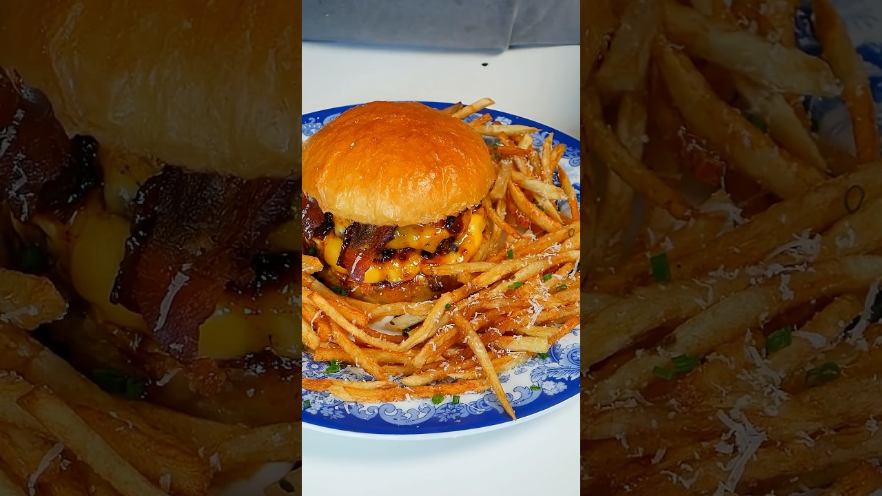 Doube Bacon Cheeseburger Recipe 🍔