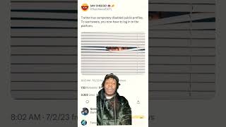 Twitter has completely disabled public profiles.