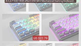 AULA F3261 RGB effect USB Mini Mechanical Gaming Keyboard Red... — Amazing Value 2026 | Must Have!
