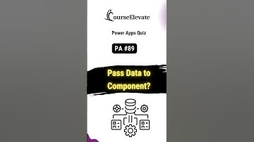 🧩 Power Apps Quiz #89 | How Do You Pass Data Into a Custom Component? 🤔
