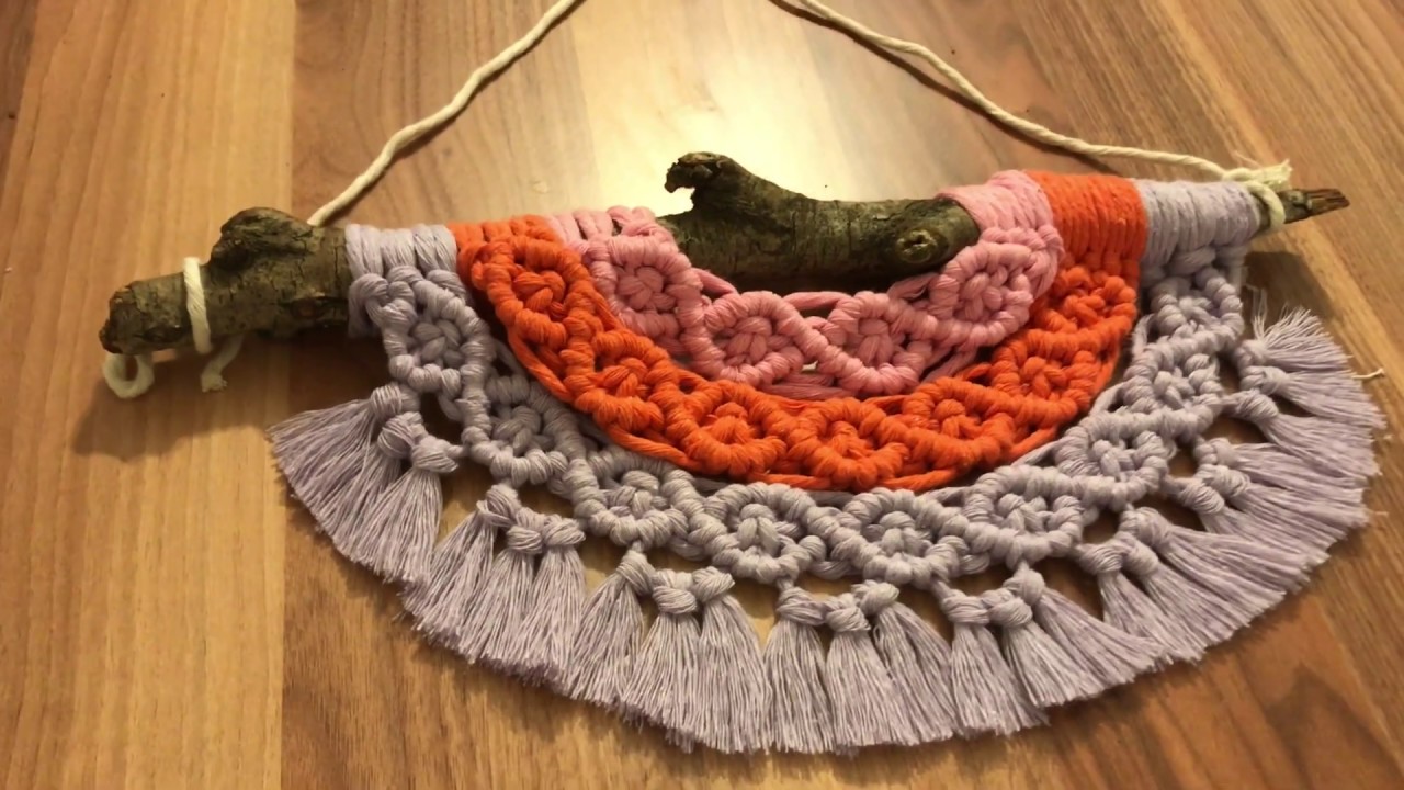 Makrome Gökkuşağı Duvar Dekoru